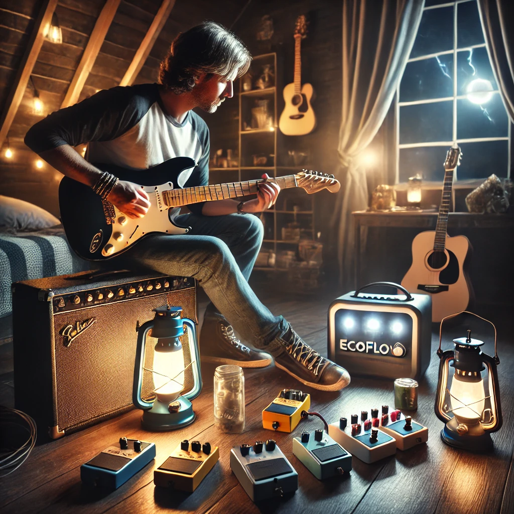 EcoFlow para Guitarristas em Apagões: Geradores de Energia